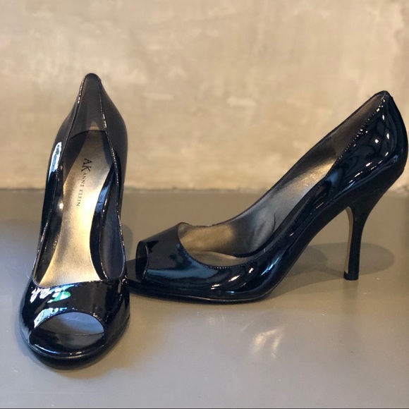 Anne Klein Patent Leather Peep Toe Pump - Picture 2 of 4